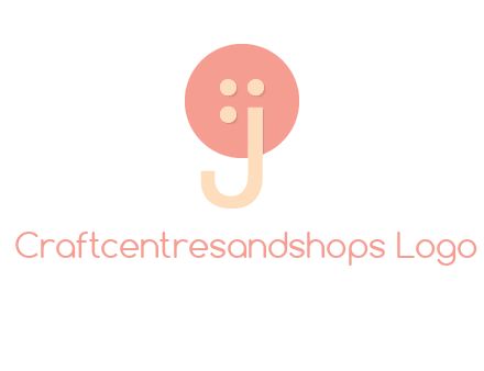 letter j placed in front of a button logo