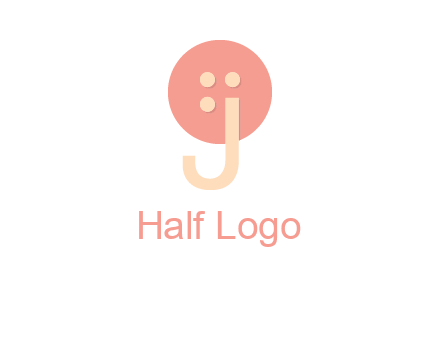 letter j placed in front of a button logo