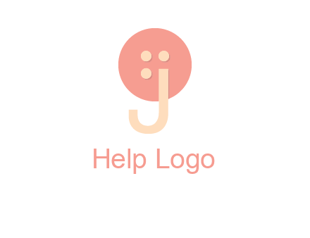 letter j placed in front of a button logo