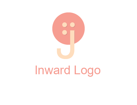 letter j placed in front of a button logo