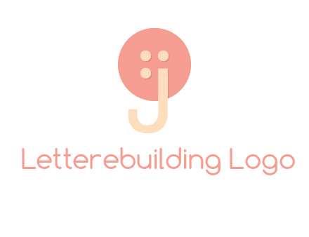 letter j placed in front of a button logo