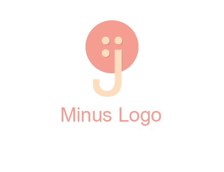 letter j placed in front of a button logo