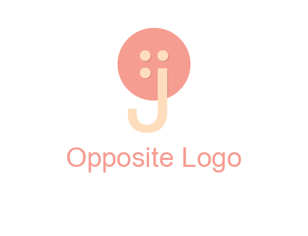letter j placed in front of a button logo