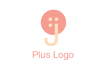 letter j placed in front of a button logo