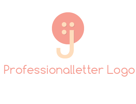 letter j placed in front of a button logo