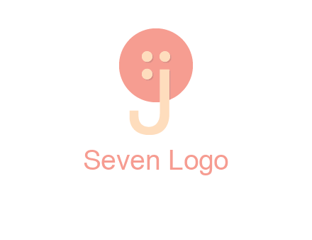 letter j placed in front of a button logo
