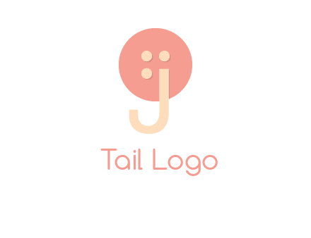 letter j placed in front of a button logo