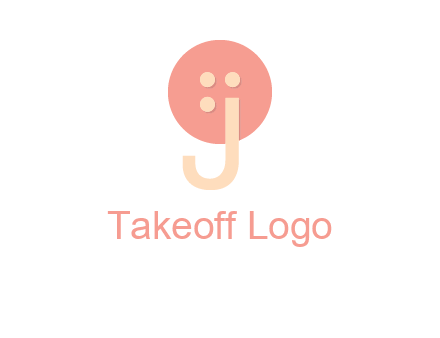 letter j placed in front of a button logo