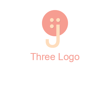 letter j placed in front of a button logo