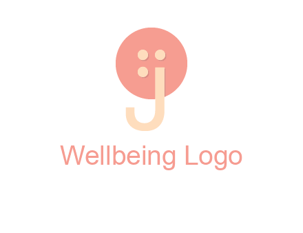 letter j placed in front of a button logo