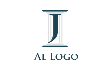 letter j inside court column logo