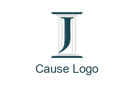 letter j inside court column logo