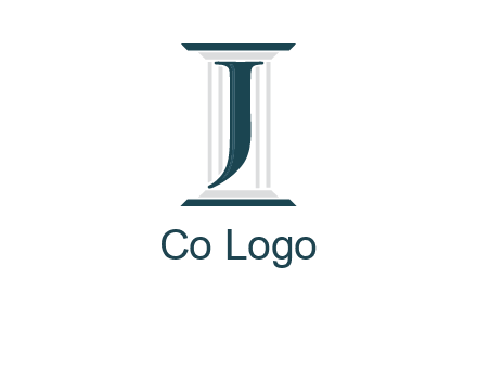 letter j inside court column logo