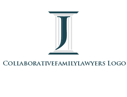 letter j inside court column logo