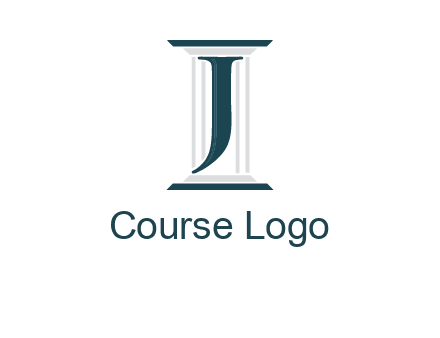letter j inside court column logo