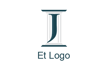 letter j inside court column logo