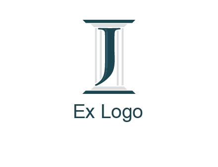 letter j inside court column logo