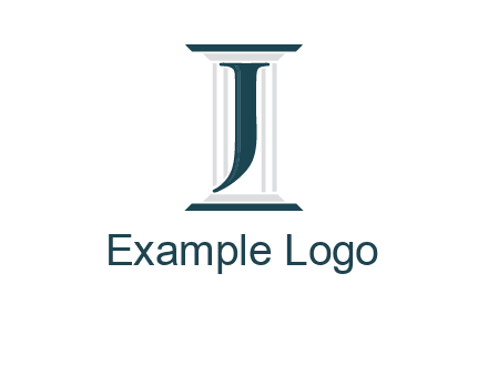 letter j inside court column logo