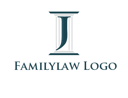 letter j inside court column logo