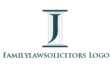 letter j inside court column logo