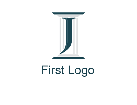 letter j inside court column logo