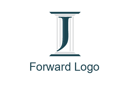 letter j inside court column logo