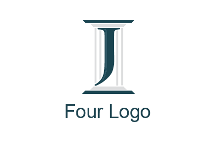 letter j inside court column logo