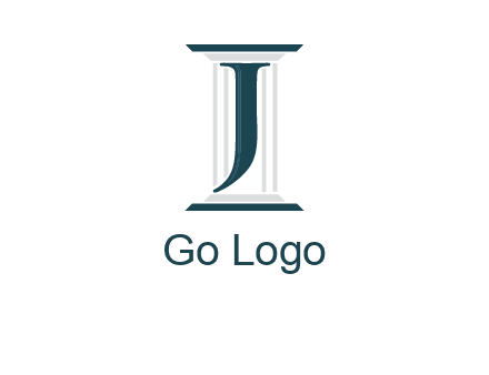 letter j inside court column logo