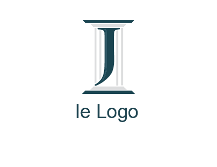 letter j inside court column logo