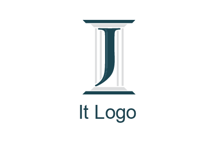 letter j inside court column logo