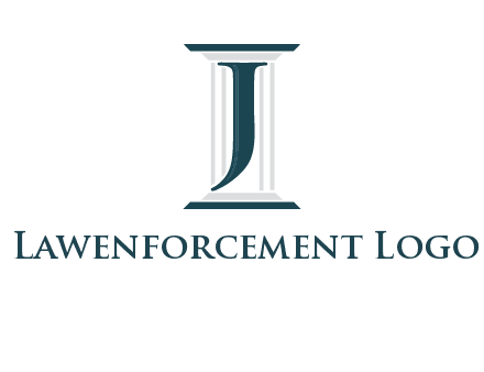 letter j inside court column logo