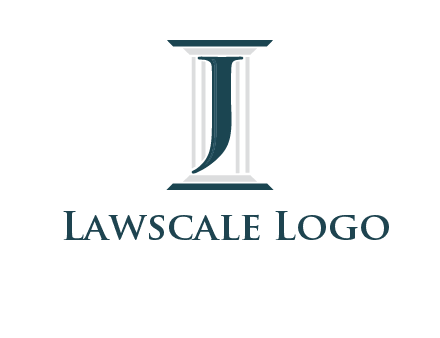 letter j inside court column logo