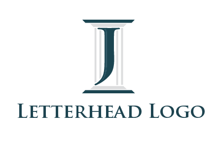 letter j inside court column logo
