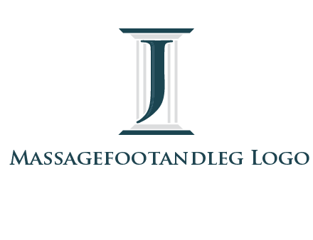 letter j inside court column logo