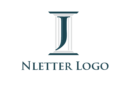 letter j inside court column logo
