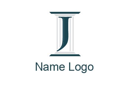 letter j inside court column logo