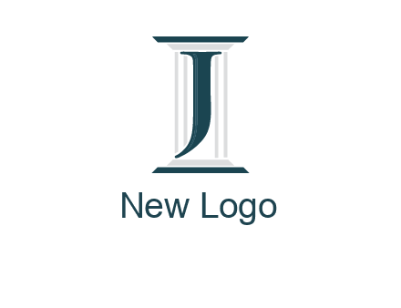 letter j inside court column logo