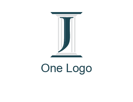 letter j inside court column logo