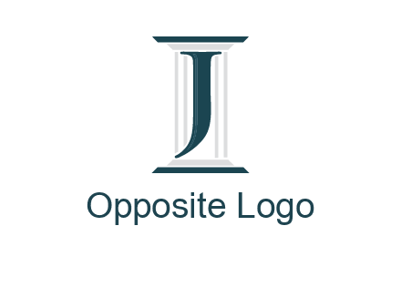 letter j inside court column logo