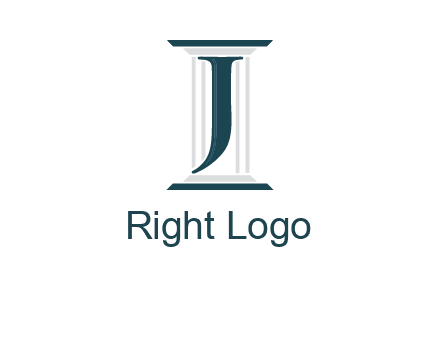 letter j inside court column logo