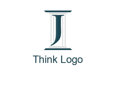 letter j inside court column logo
