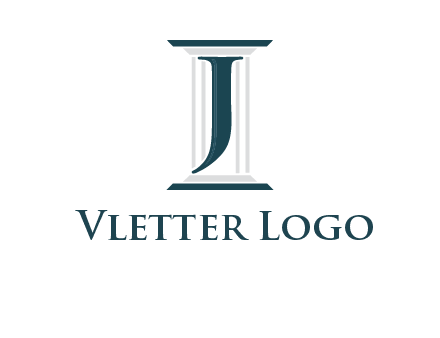 letter j inside court column logo