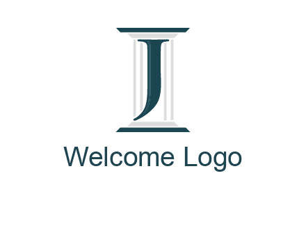 letter j inside court column logo