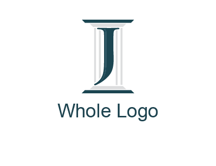 letter j inside court column logo