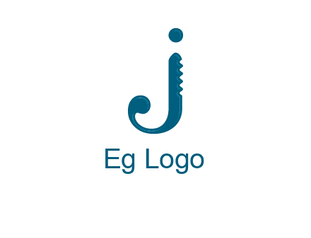 cutter combined with letter j initial