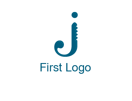 cutter combined with letter j initial