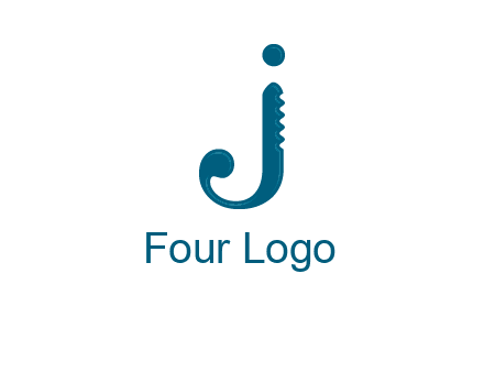cutter combined with letter j initial