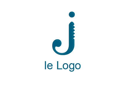 cutter combined with letter j initial