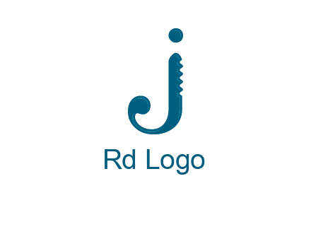 cutter combined with letter j initial