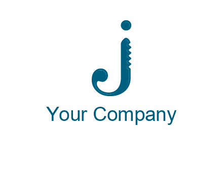 cutter combined with letter j initial